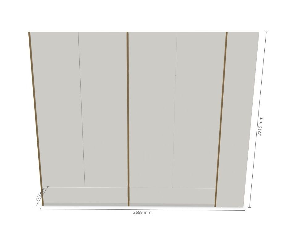 MODULAR PLUS wardrobe combination double wardrobe with 2 drawers and add-on wardrobe right Müller Möbelwerkstätten