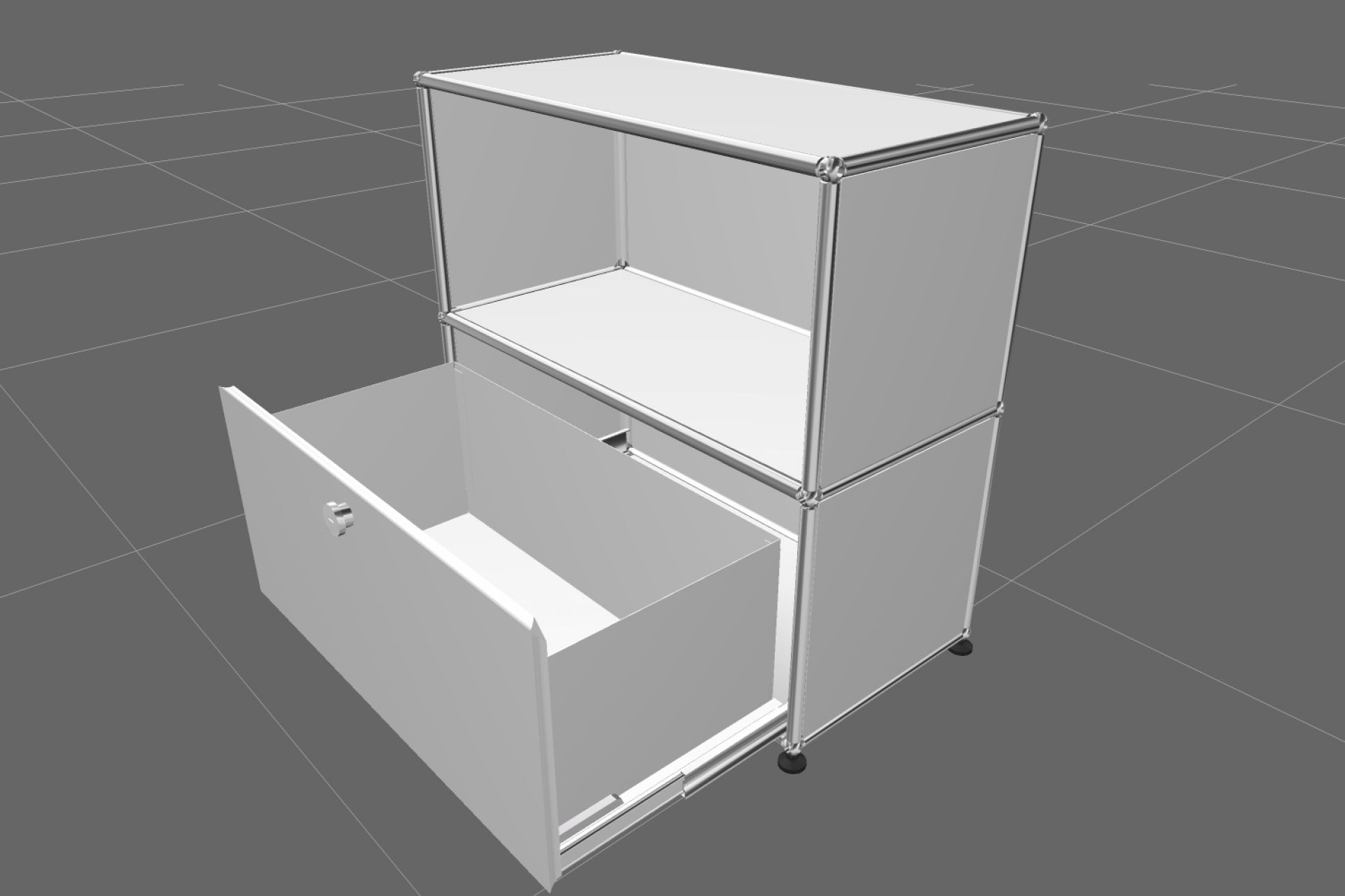 USM Haller Sideboard 1 Open / 1 Drawer Pure white - FAST DELIVERY    