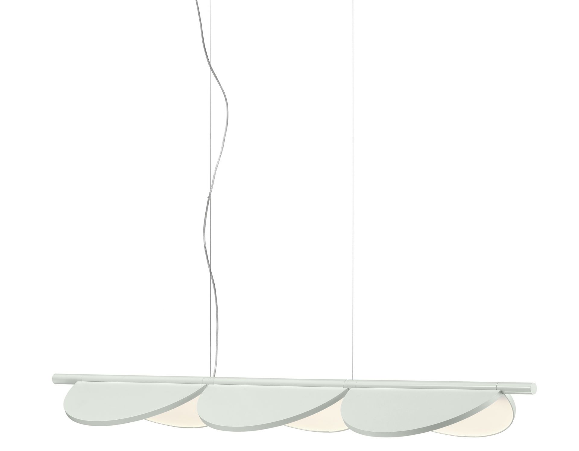 Almendra Linear S3 pendant lamp Off White Flos SINGLE PIECES