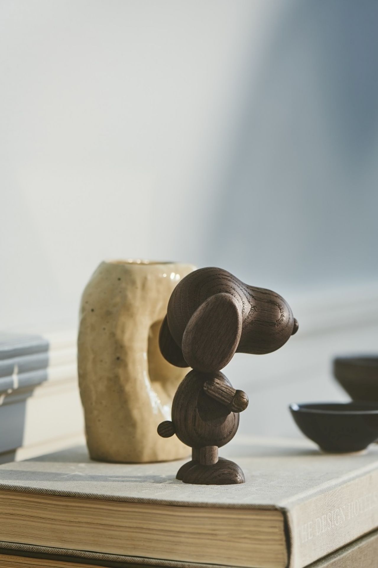 Mr B'eagle wooden figure dog natural oak / smoked oak Boyhood SINGLE PIECES