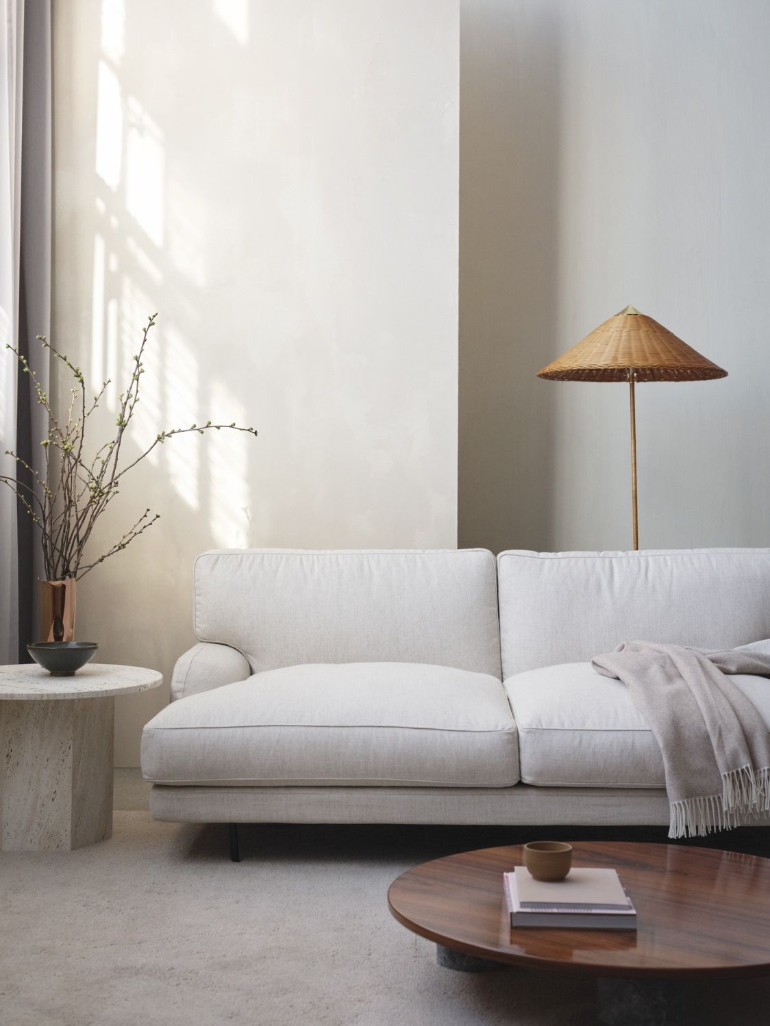 9602 Floor Lamp Wicker Willow Gubi SINGLE PIECES