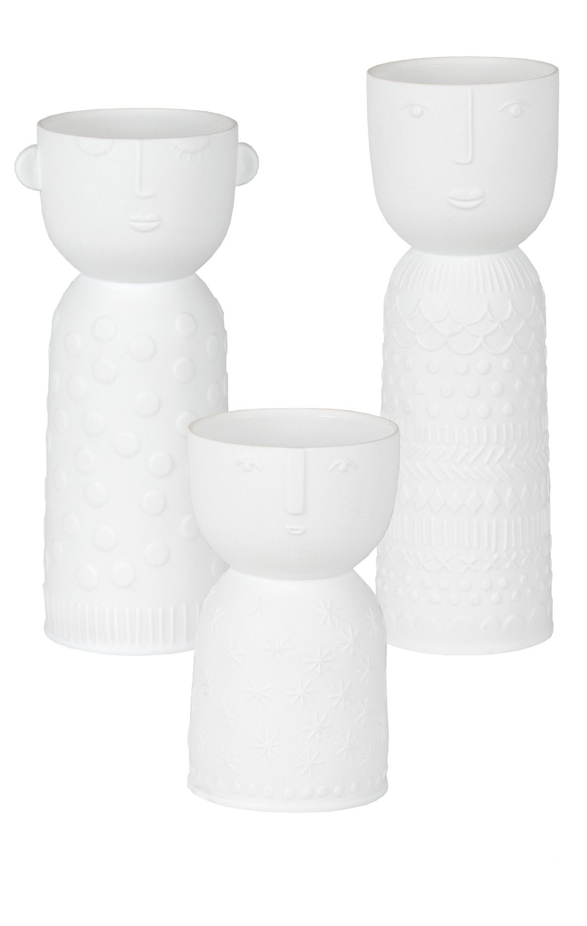 Naturgestalten vases set of 3 Räder