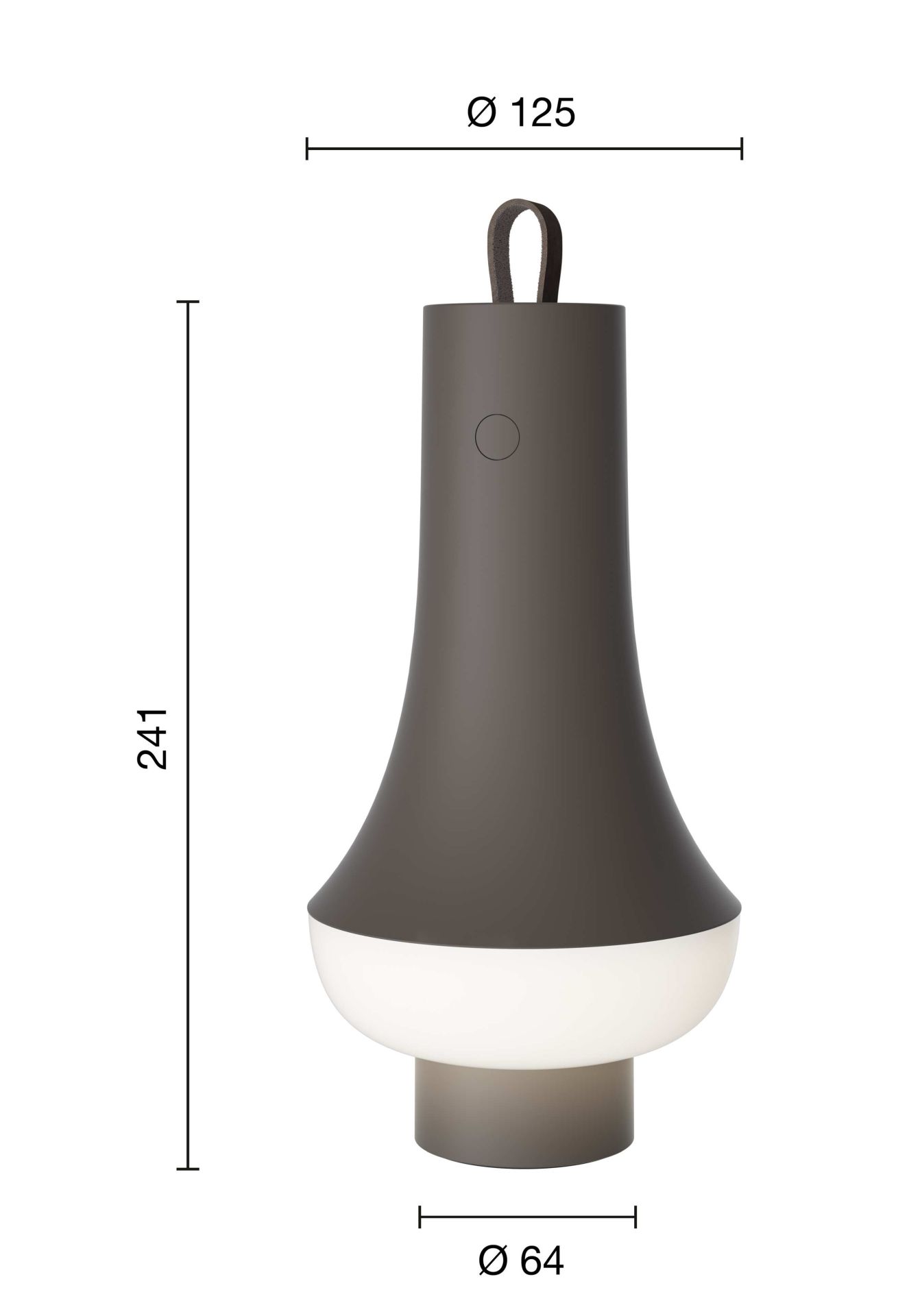 Tomoshi Portable rechargeable lamp / table lamp Louis Poulsen Dark brown