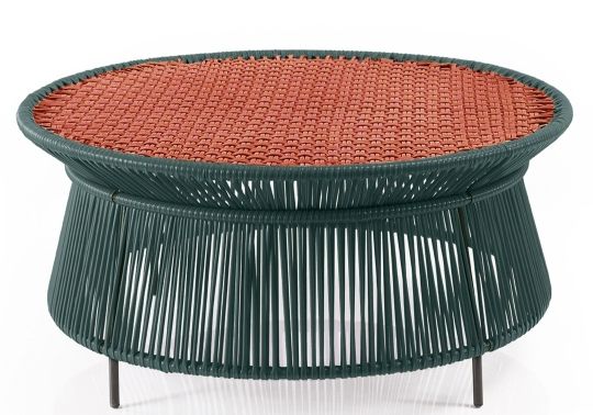 Caribe Chic Low Side Table Side table Outdoor ames Moss green / Copper / Black