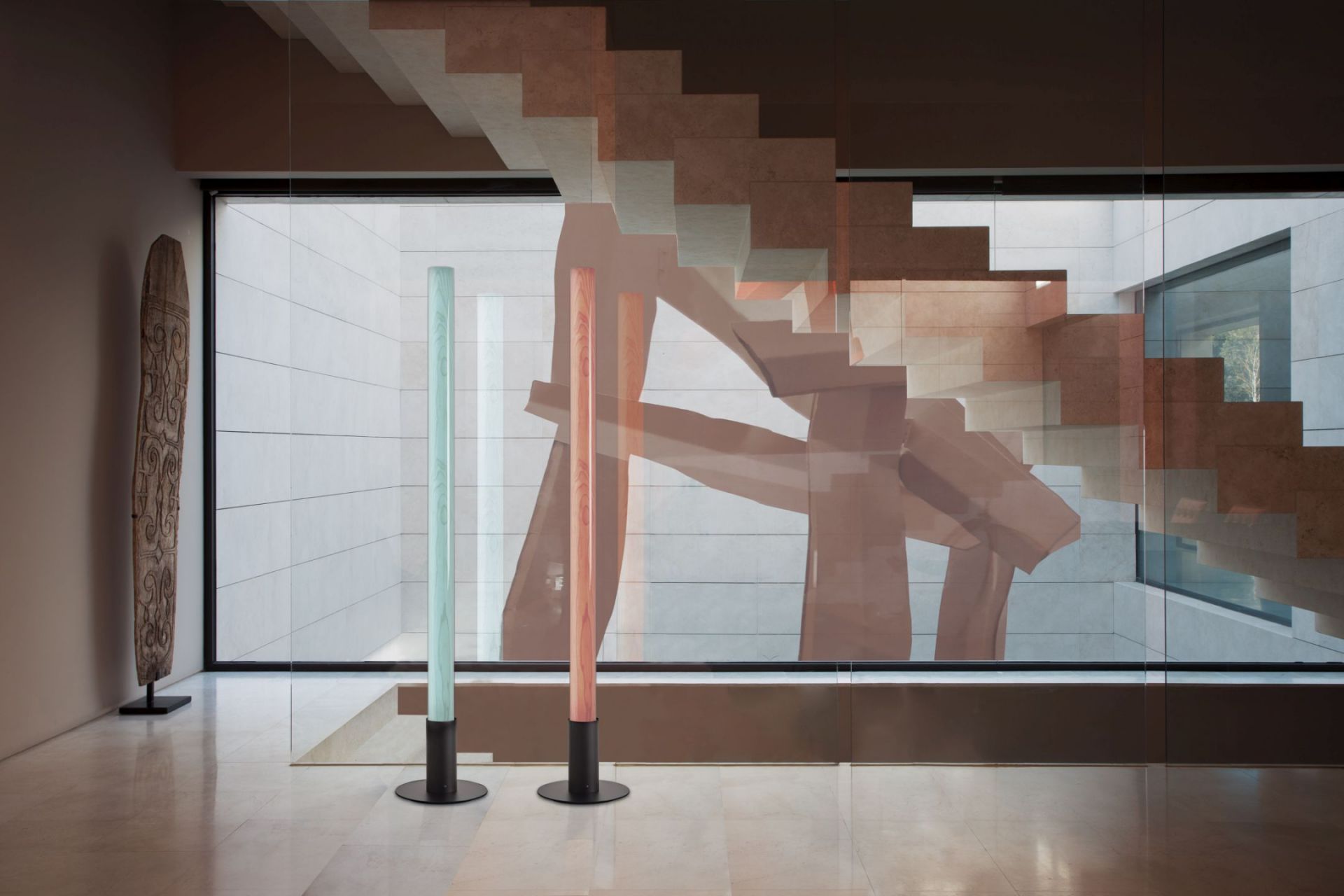 Estela floor lamp Beech LZF Lamps