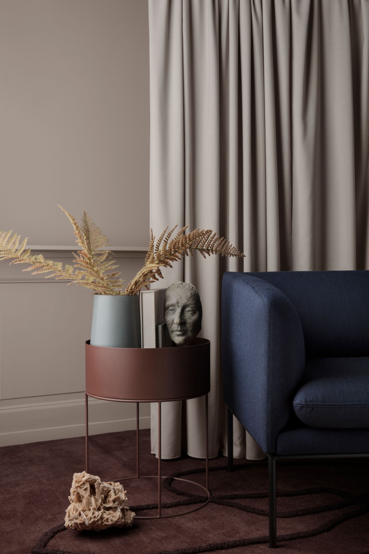 Plant Box round Ferm Living SINGLE PIECES