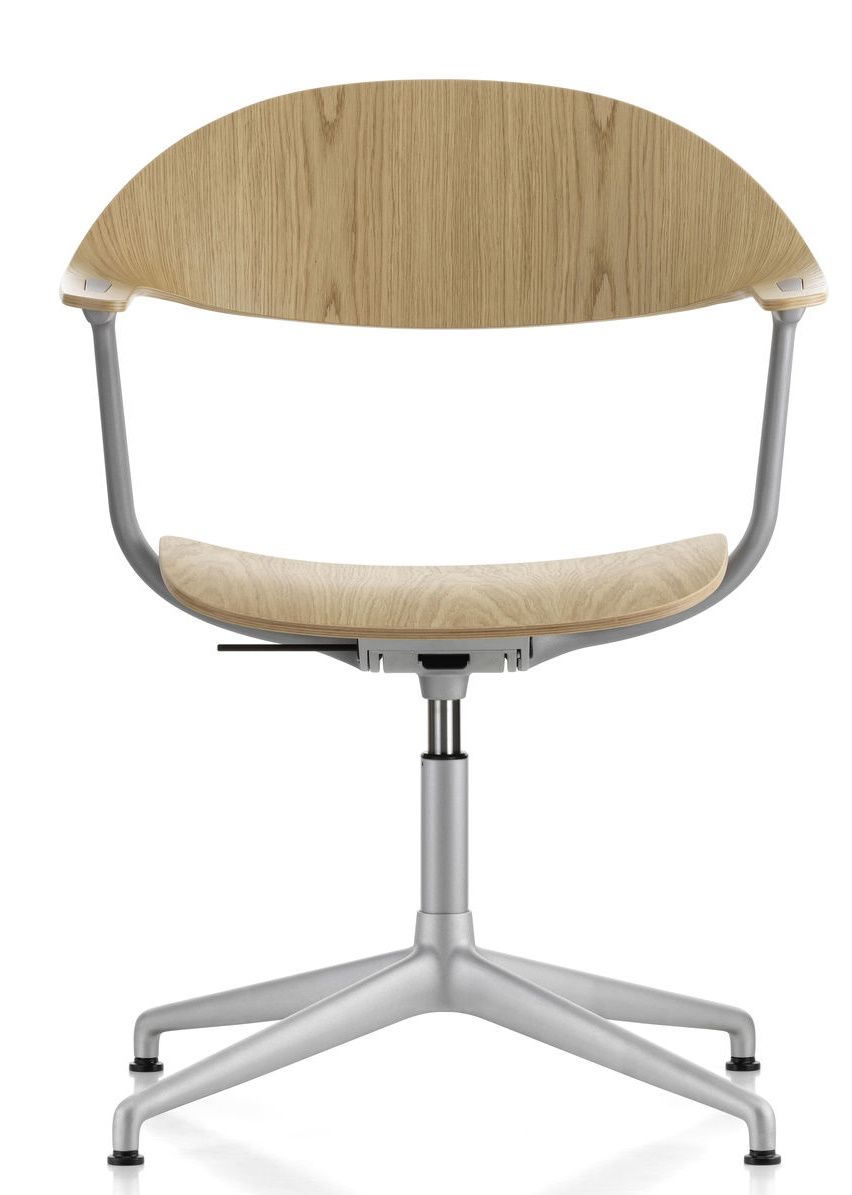 Mynt back and seat Plywood office swivel chair Vitra