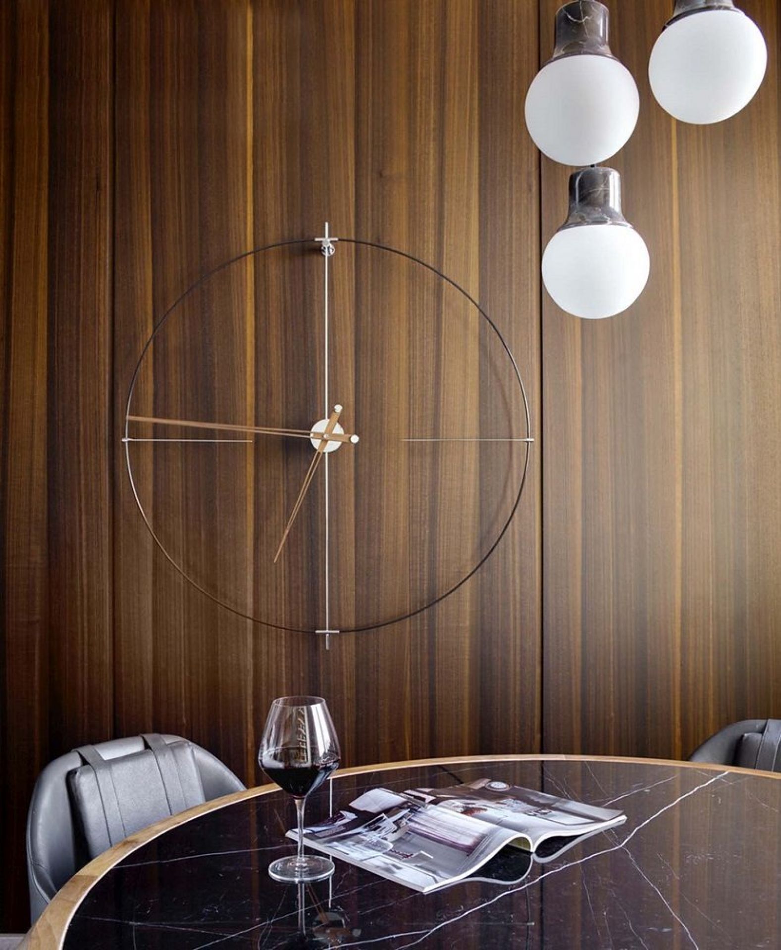 Bilbao N/ L Wall Clock nomon