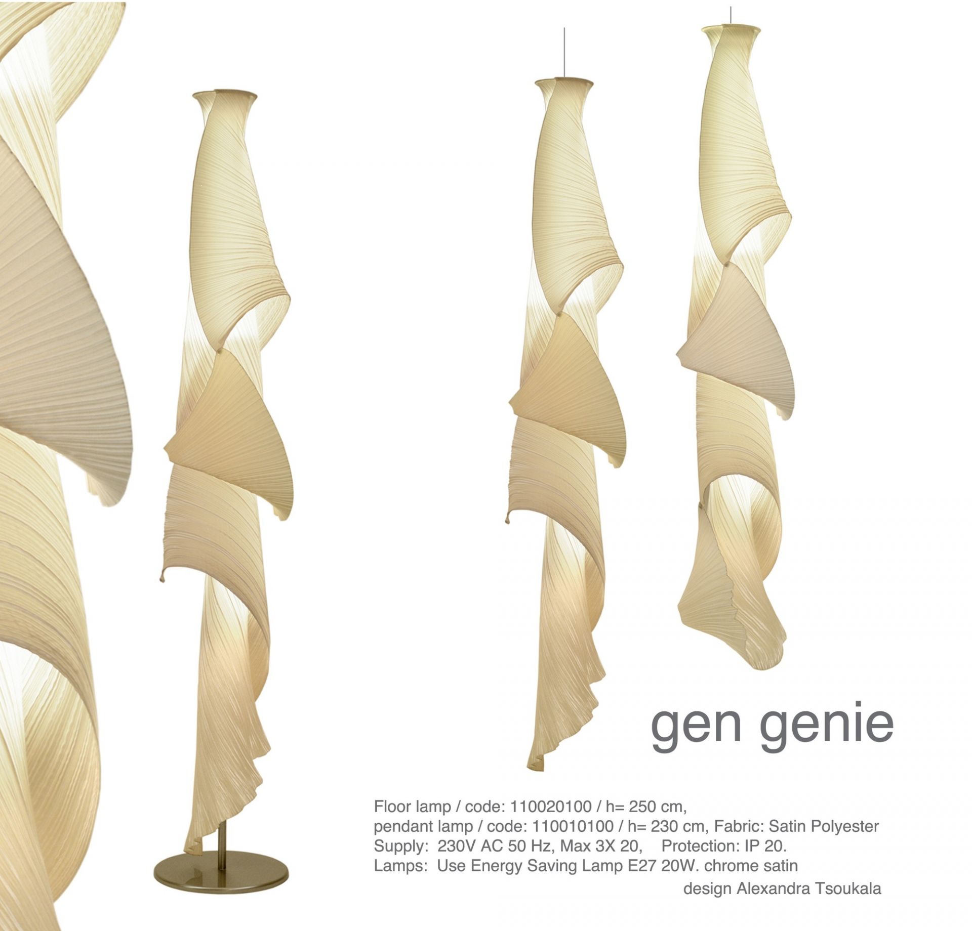 Gen Genie pendant light Alexandra Tsoukala