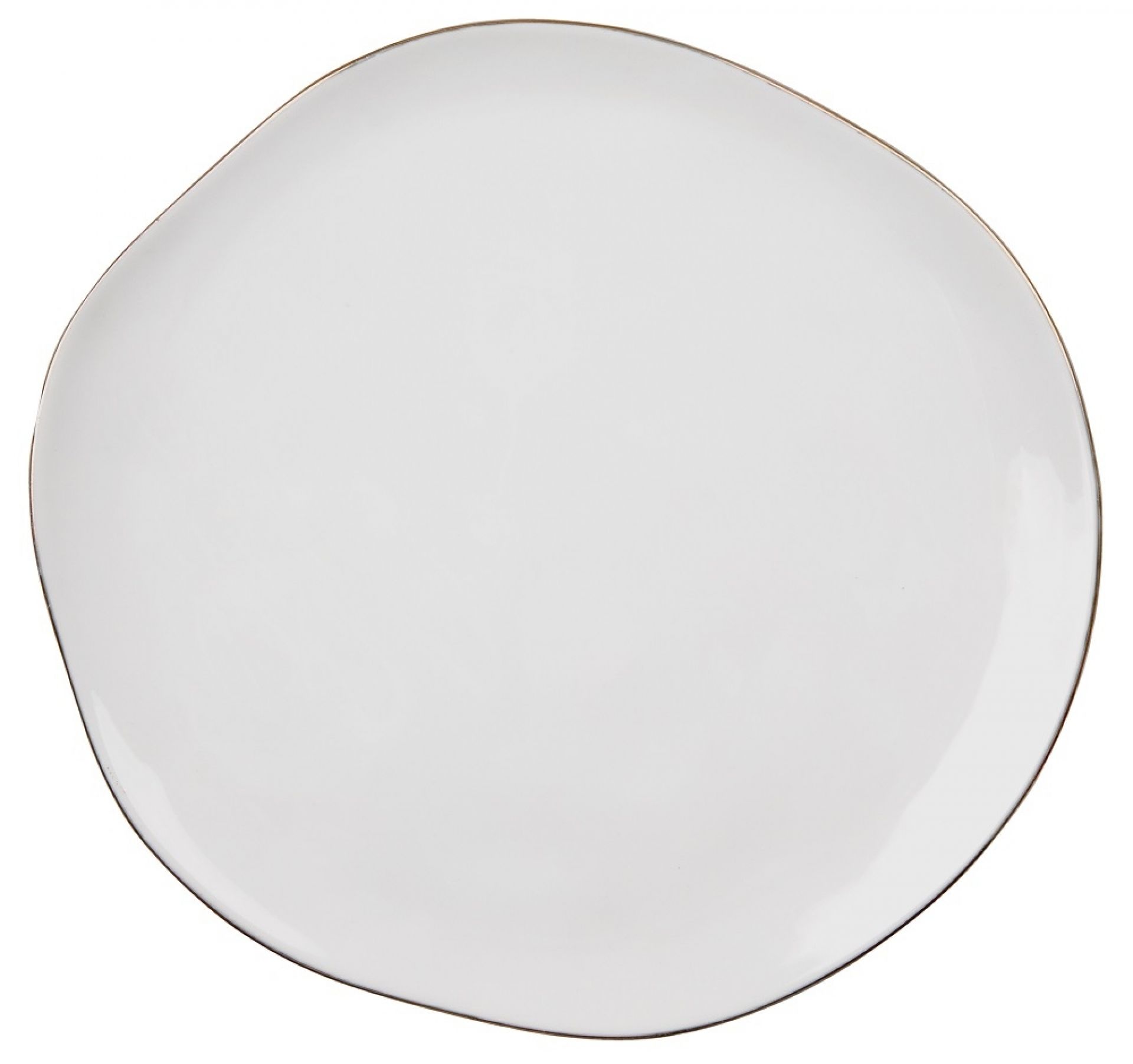 DINING Mix & Match plate large with gold rim Räder SINGLE PIECES