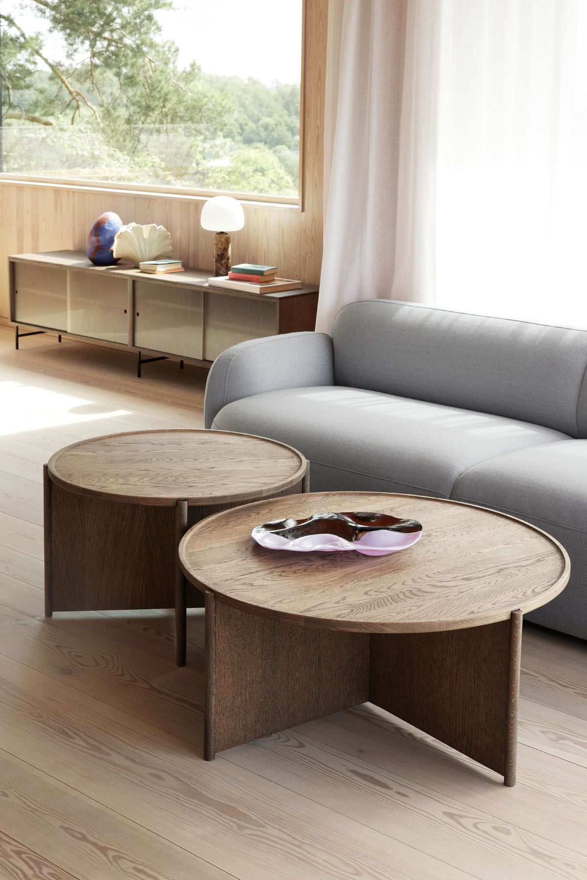 Cling Coffee table Ø70cm light oak Northern