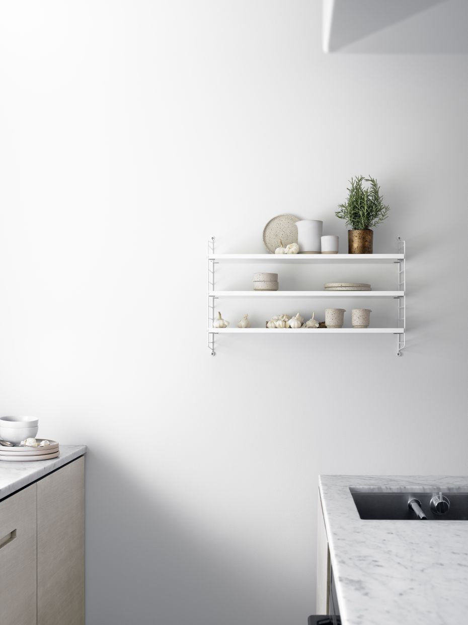 Single Piece Wall Ladder H 75 cm String Furniture  