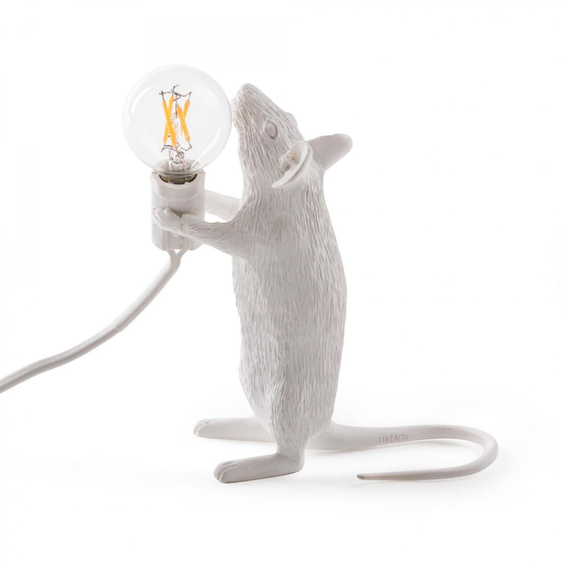 Mouse Lamp table Lamp white with USB Seletti 