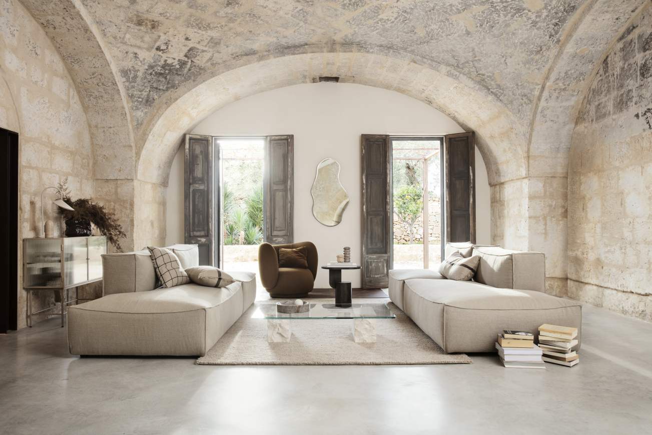 Mineral Coffee Table - Bianco Curia Coffee Table Ferm Living