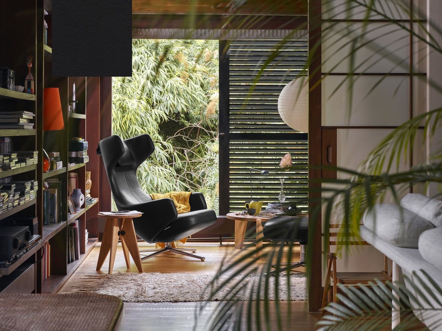 Grand Repos Armchair & Ottoman Preferred Combination Vitra Cosy Kieselstein 40 cm