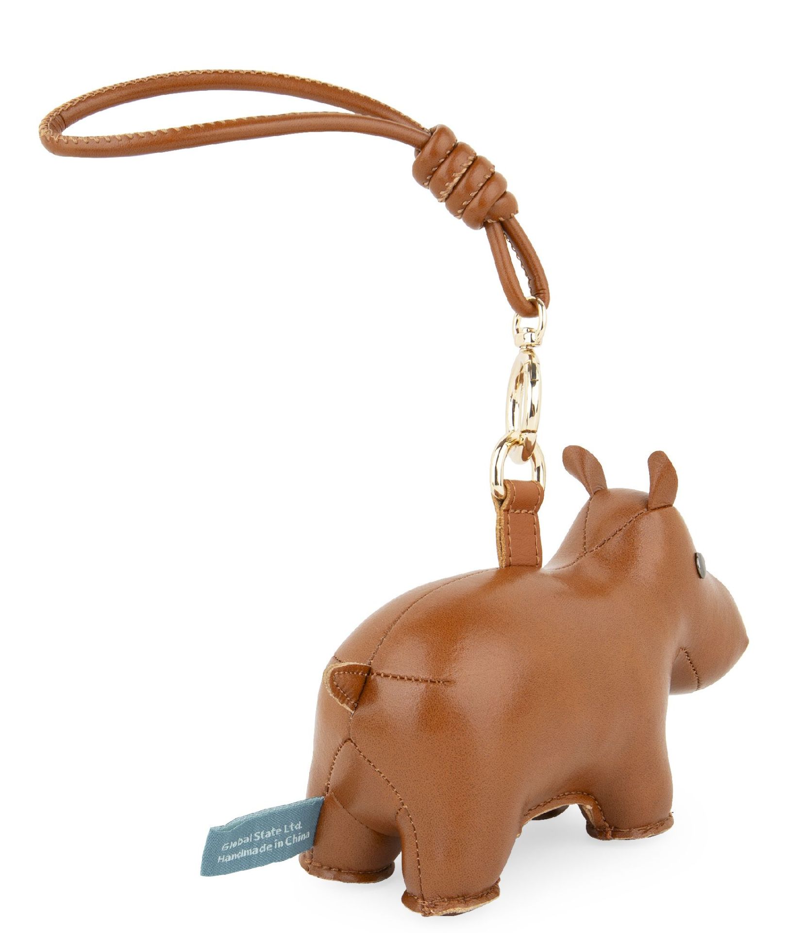 Bag Charm Bag charm with strap Hippo Tan Züny