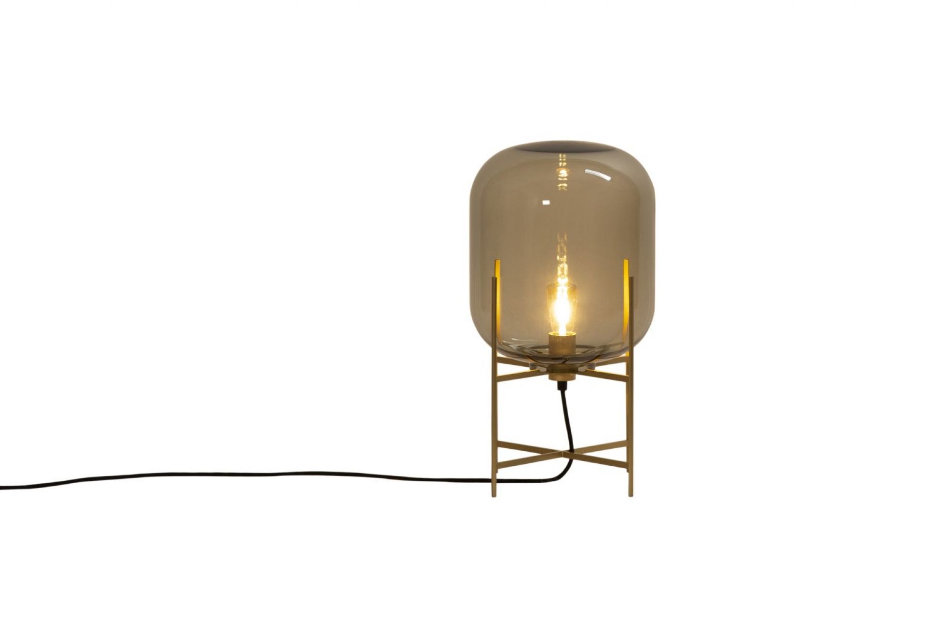 Oda Small table lamp smoke grey Pulpo