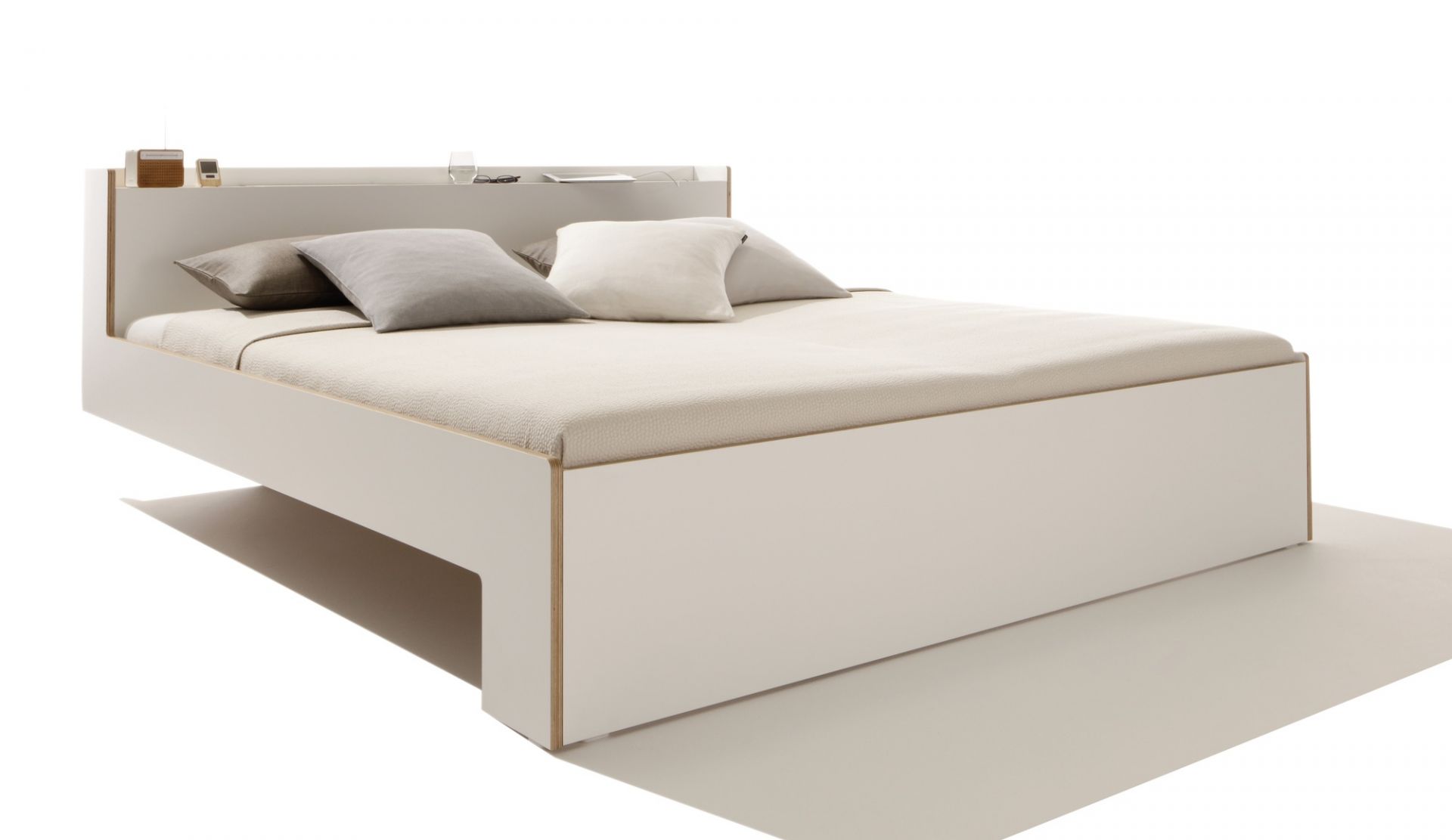 Nook Double bed CPL White Müller Möbelwerkstätten NK140
