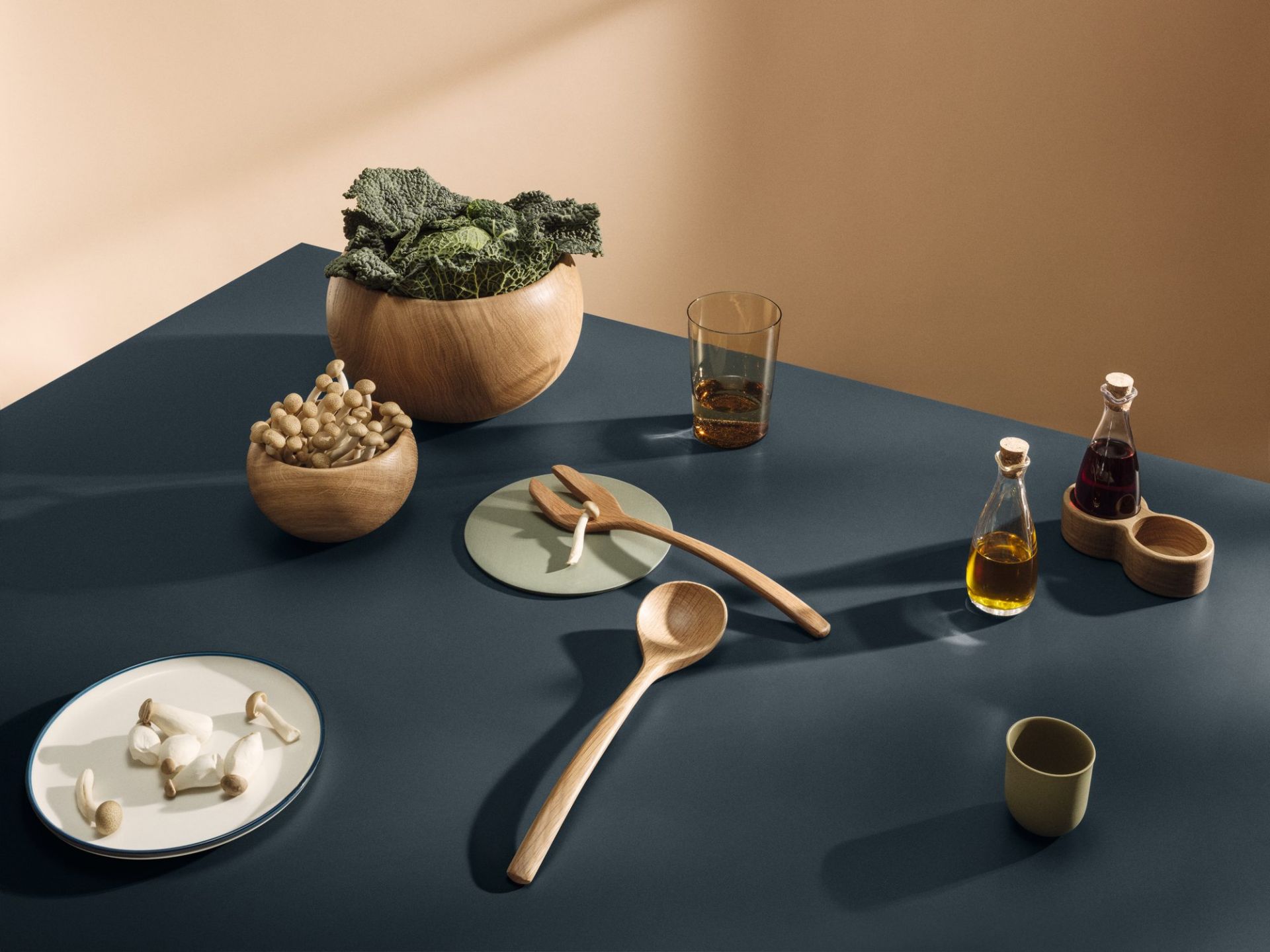 Shell oak small Kay Bojesen SINGLE PIECES