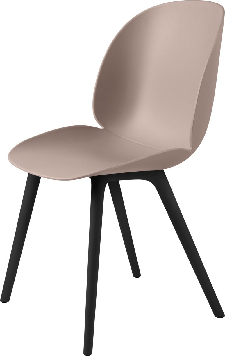 Beetle Chair Dining Chair Unupholstered Plastic Frame Sweet Pink Gubi