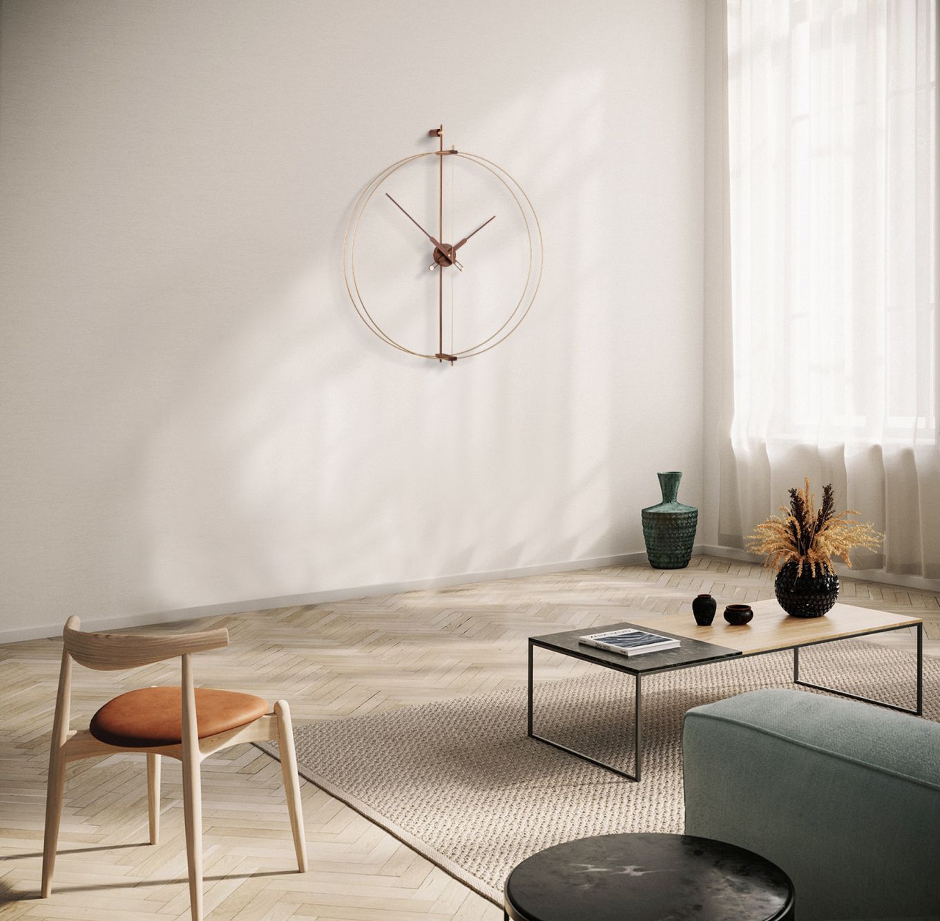Barcelona Premium Gold clock Ø90cm Nomon