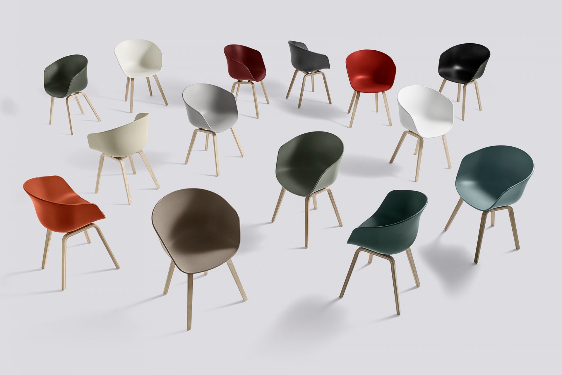 About A Chair AAC22 / AAC 22 Water-based varnish/White 10 Hay SINGLE PIECES About A Chair AAC22 / AAC 22 Water-based varnish/White 10 Hay SINGLE PIECES