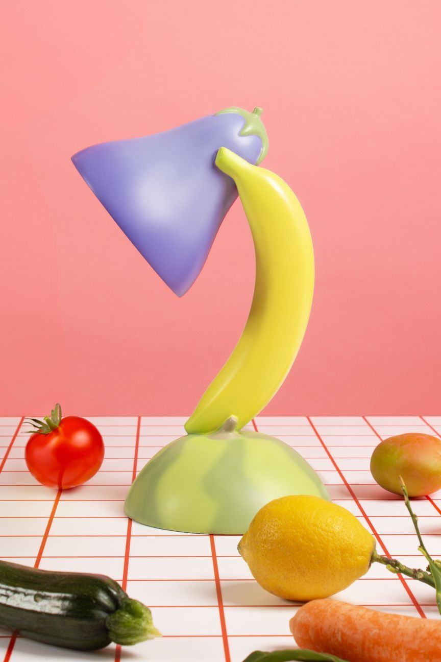 Vitamin Table lamp Table lamp Aubergine Seletti