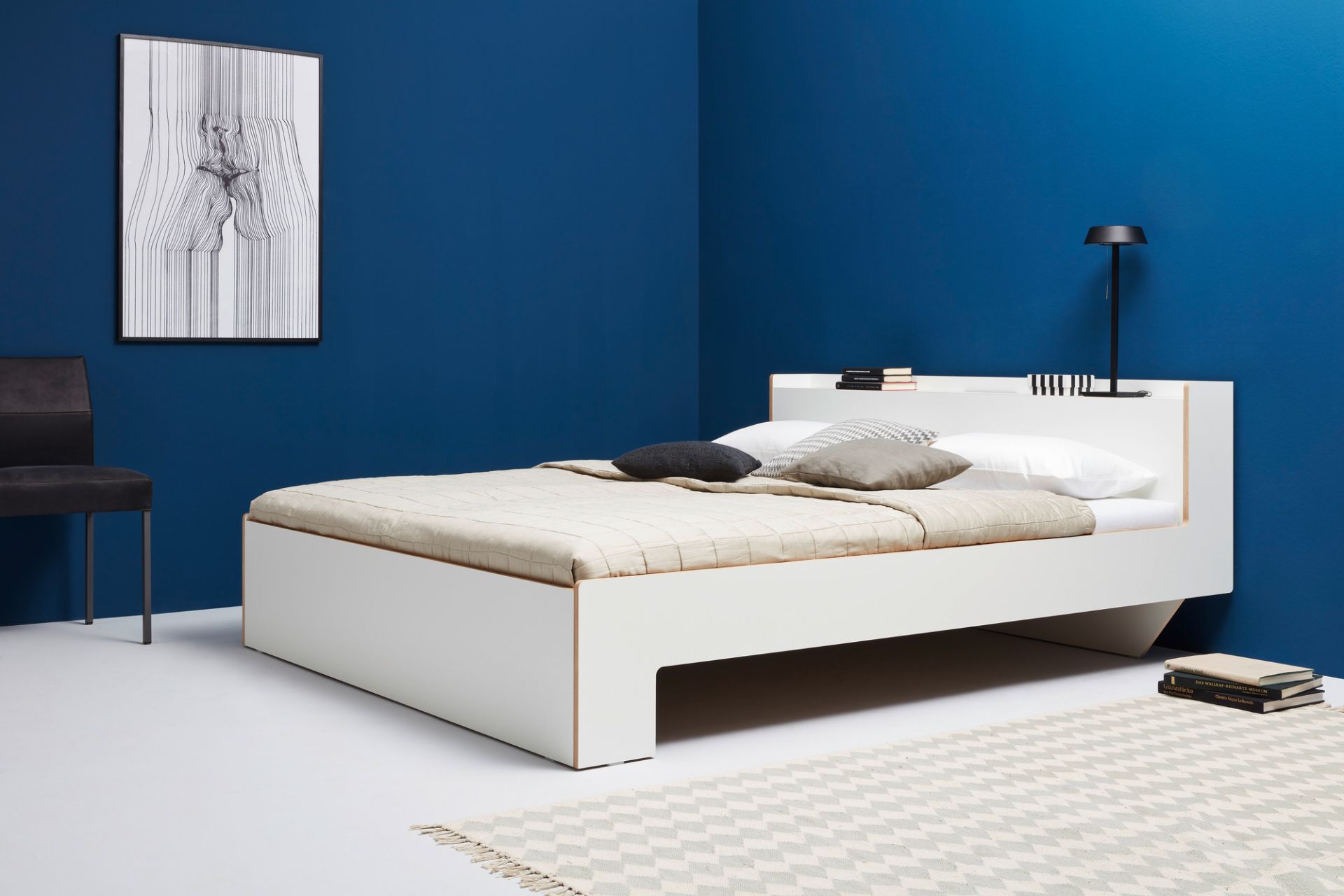 Nook Double bed CPL White Müller Möbelwerkstätten NK140