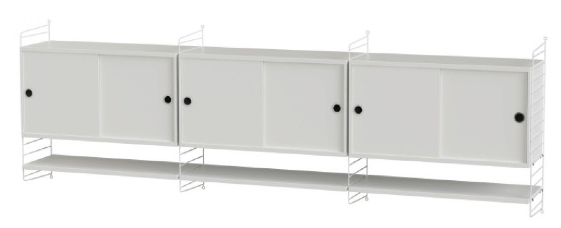 String  Living room wall shelving system E String Furniture
