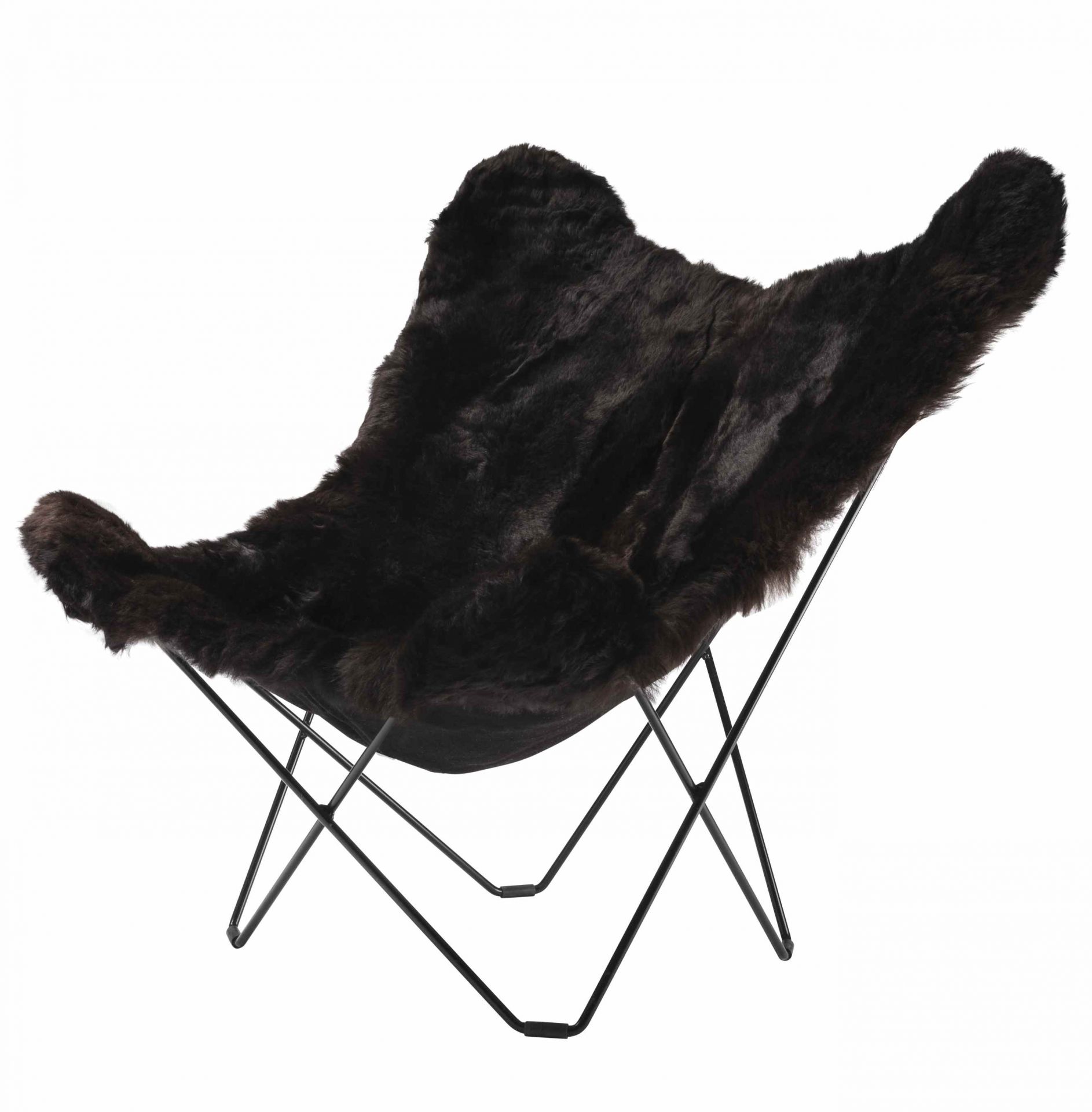 Iceland Mariposa Butterfly chair sheepskin Cuero   
