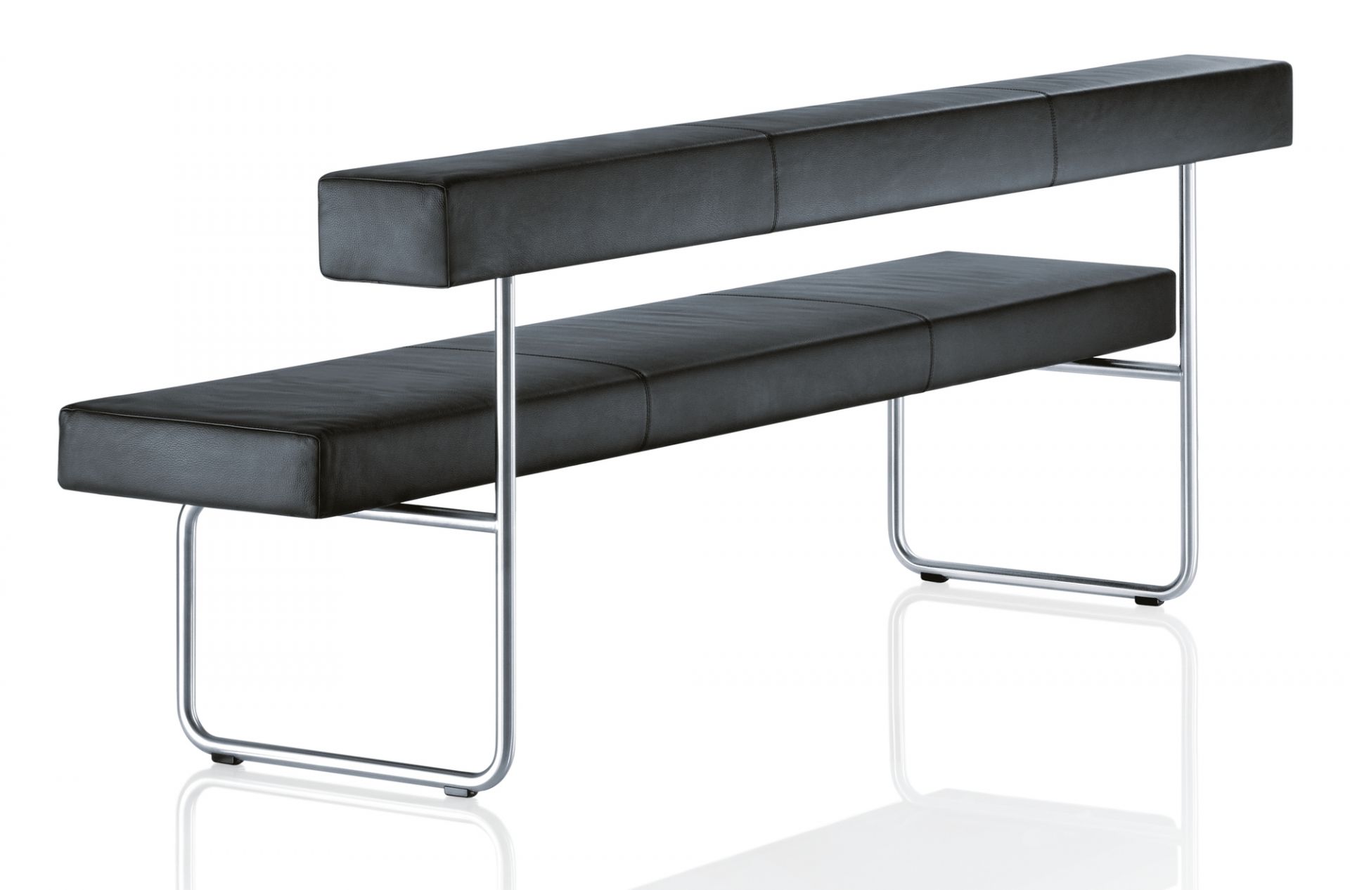 Permesso bench with backrest Girsberger