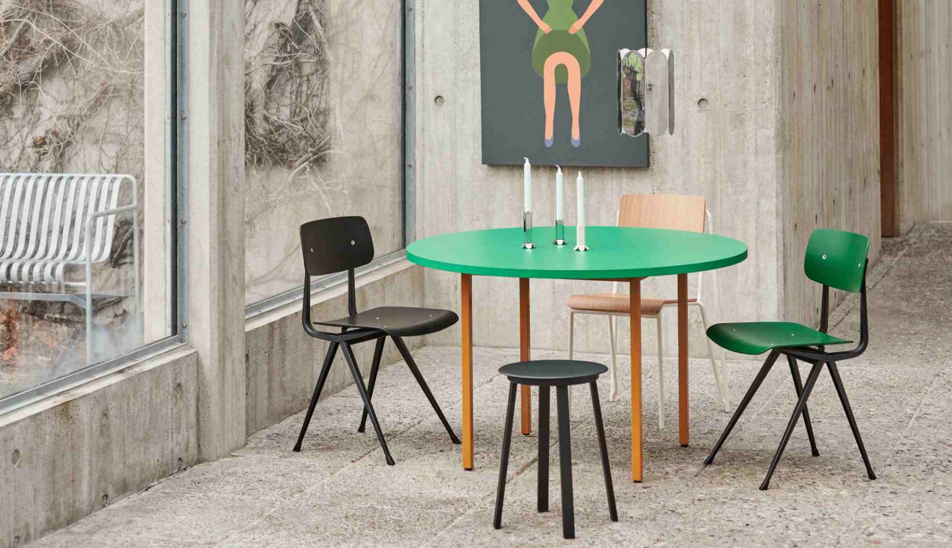  Two Colour Table Table 120 cm Hay