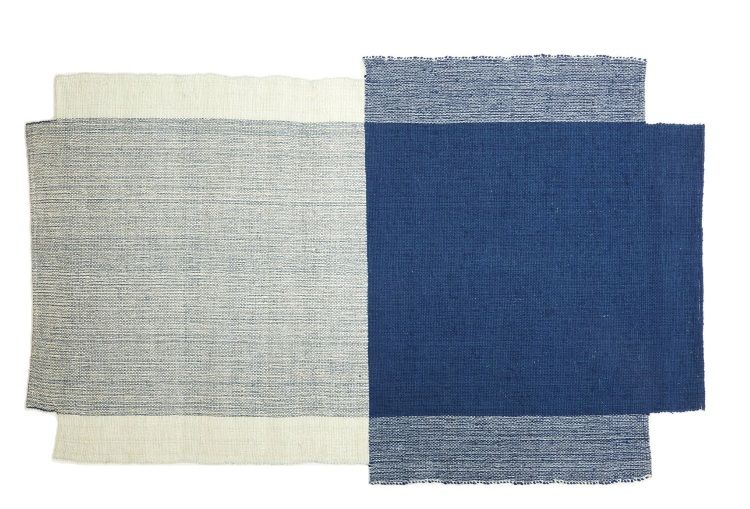 Nobsa Rug Small Carpet ames Navy blue / Light green / Cream