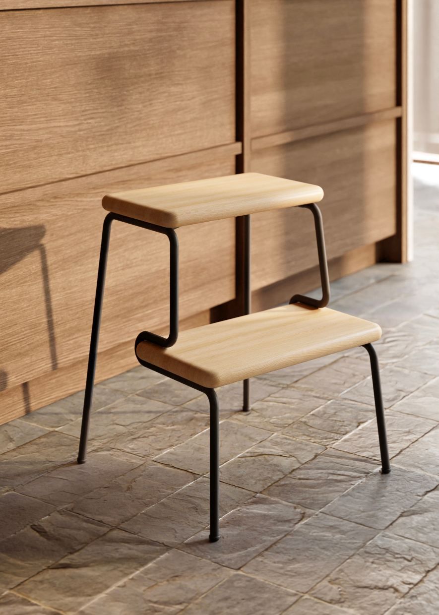 Slalom Step Stool Woud