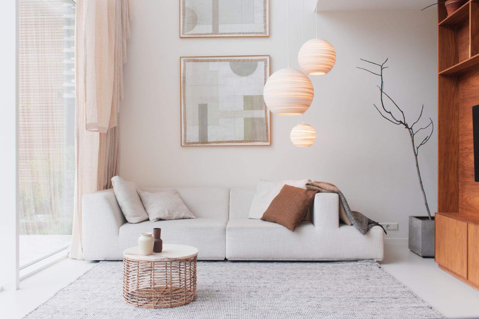 Scraplights Moon 18 Pendant lamp White Graypants