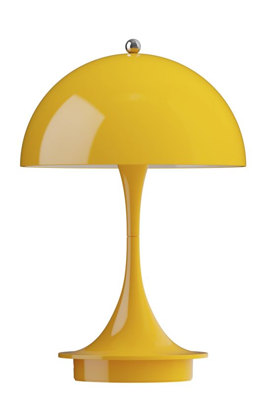Panthella 160 Portable V3 rechargeable LED table lamp Indoor/Outdoor Louis Poulsen Opaque yellow
