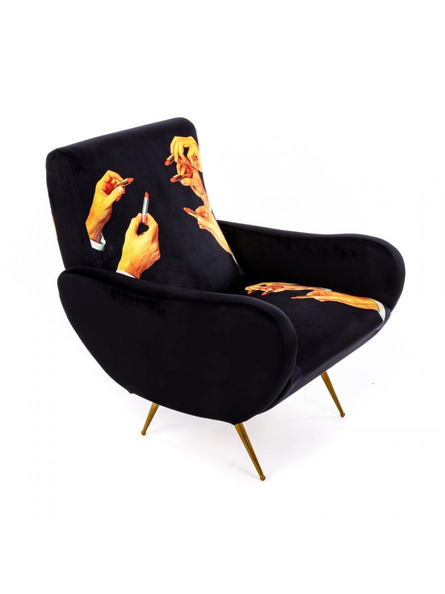Toiletpaper armchair Lipsticks black Seletti Toiletpaper armchair Lipsticks black Seletti