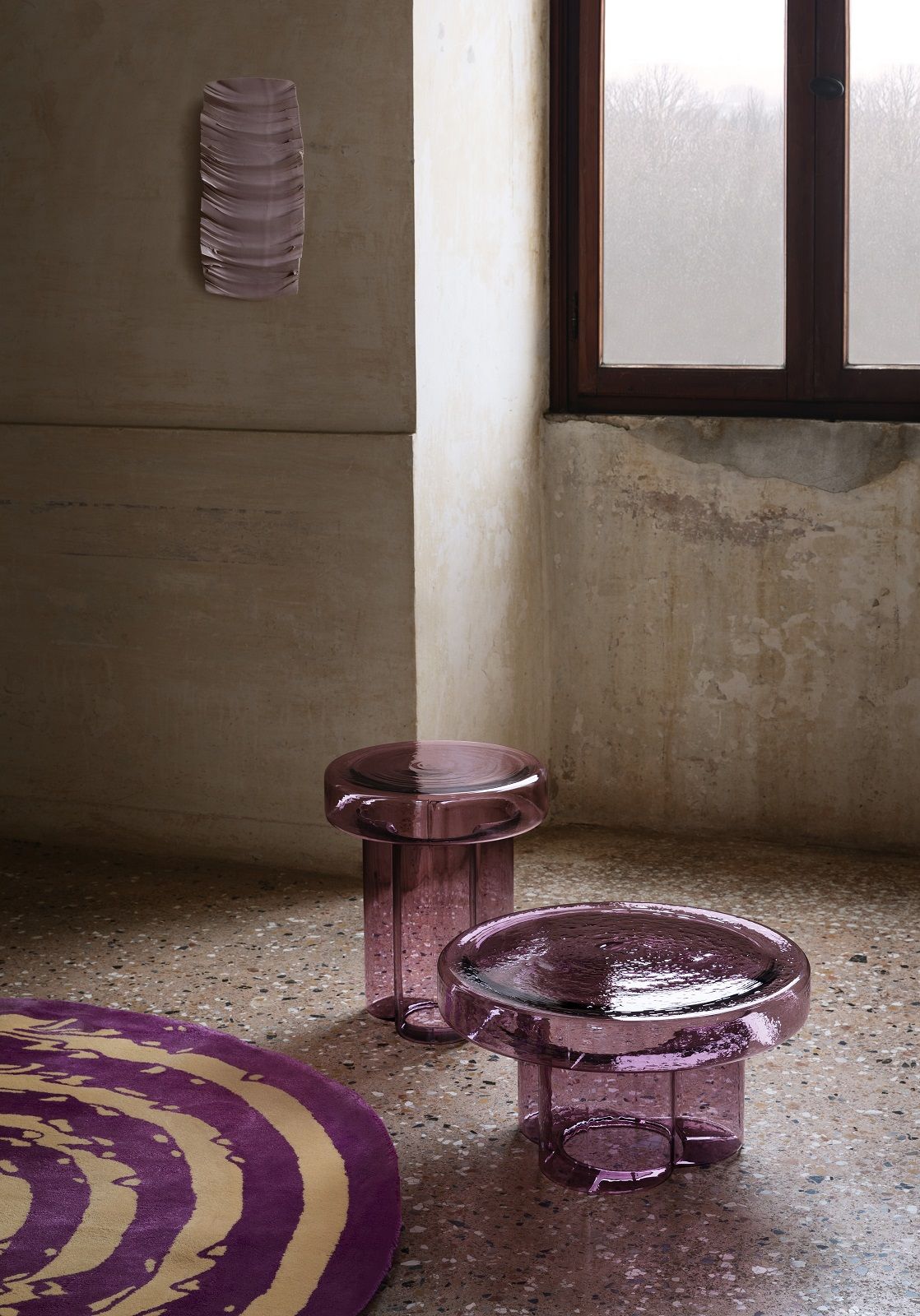 Soda side table Bx55 cm Amethyst Miniforms SINGLE PIECES