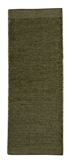 Rombo Rug Carpet 75x200 cm Woud  White / moss green
