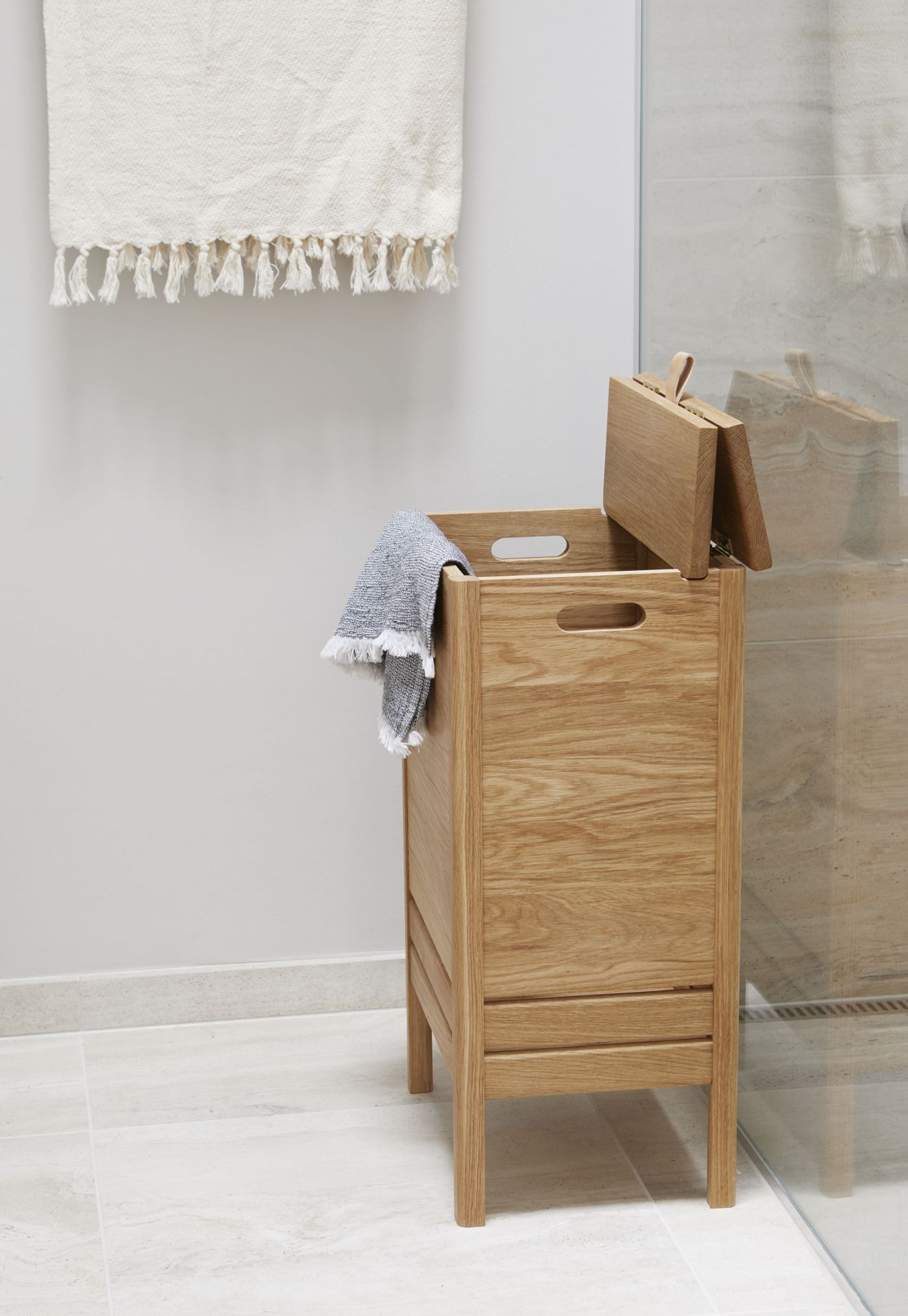 A Line Laundry Box Oak Oiled Form & Refine