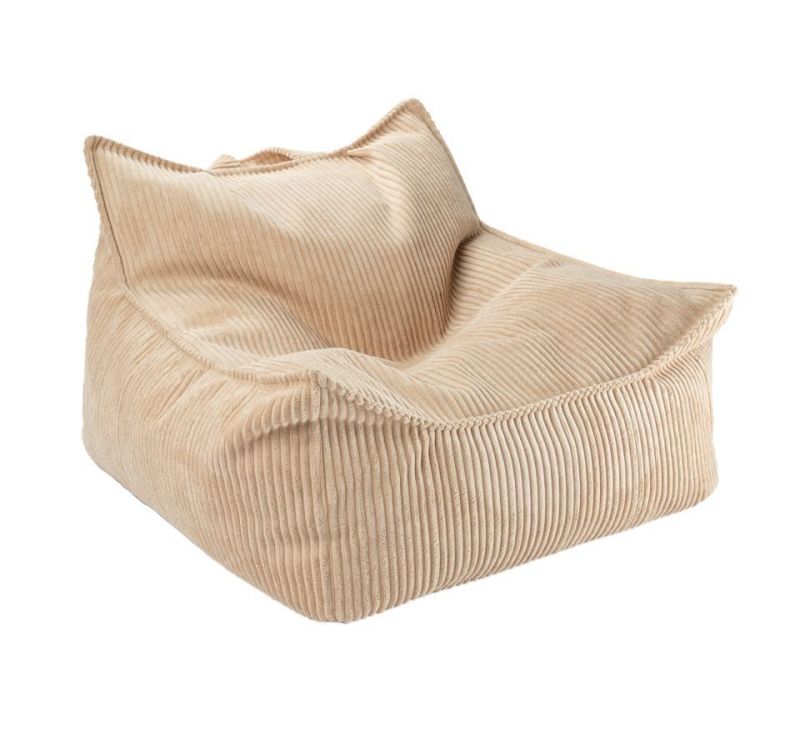 Children's beanbag armchair wide cord brown sugar Wigiwama