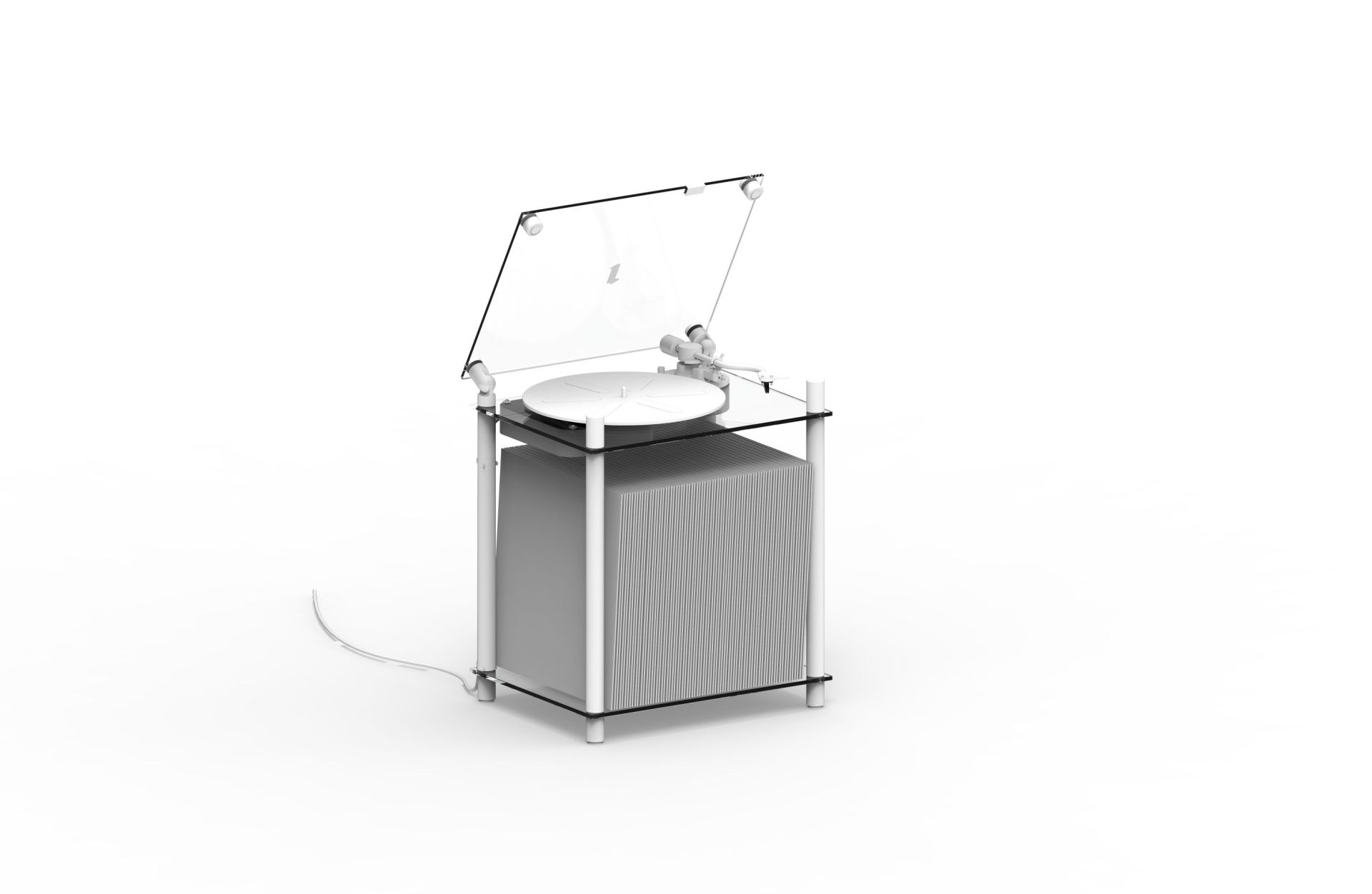 Transparent turntable Transparent