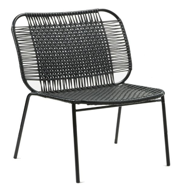 Cielo Lounge Chair low Lounge Chair low Outdoor ames Black - Black