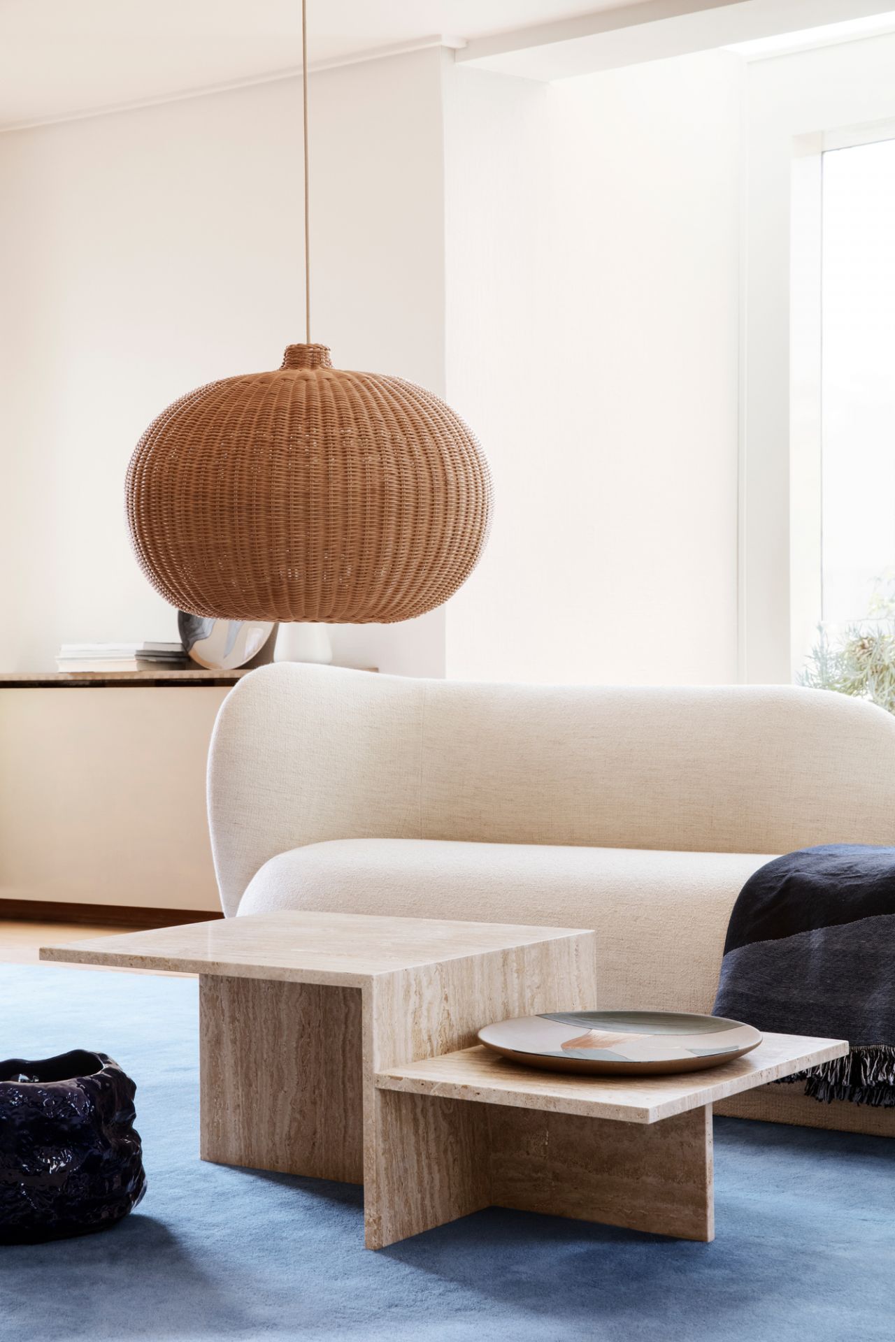 Distinct Coffee Table - Travertine Ferm Living