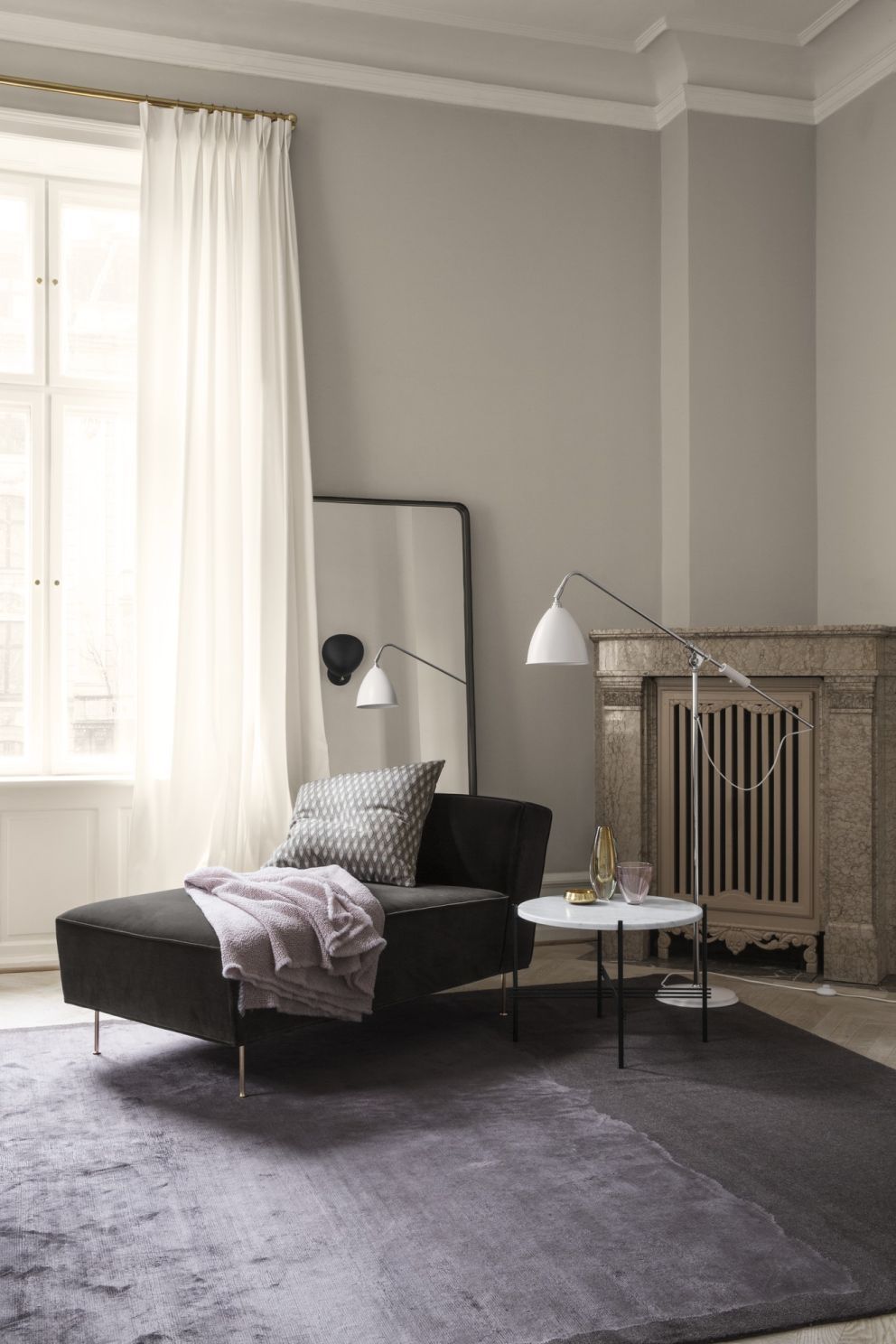 Adnet Rectangular Mirror Large Gubi