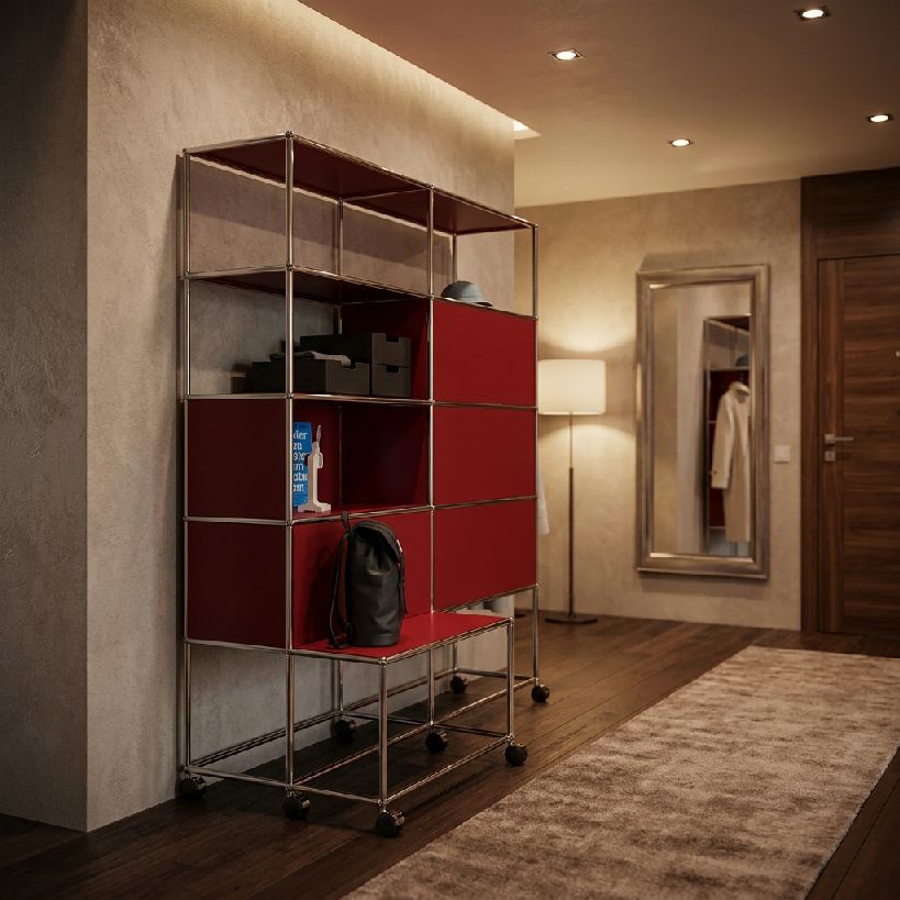 Wardrobe with castors USM Haller