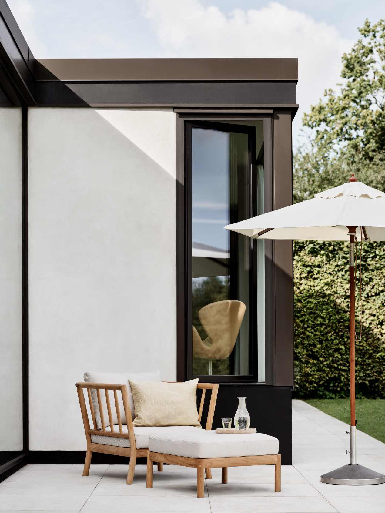 Tradition Pouf Stool H 40 cm Skagerak by Fritz Hansen
