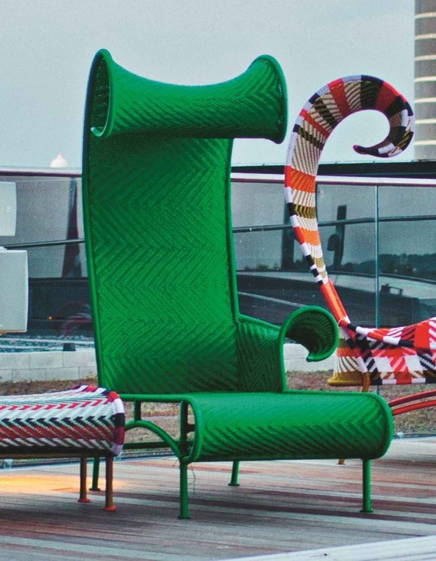 Shadowy Chaise Longue sun lounger M' Afrique Collection Moroso