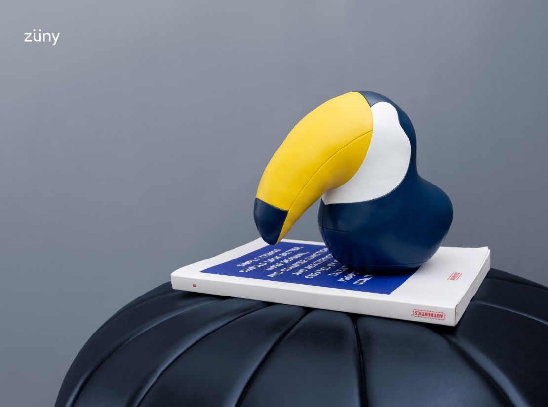 Toucan Toco bookend Midnight blue / yellow Züny 