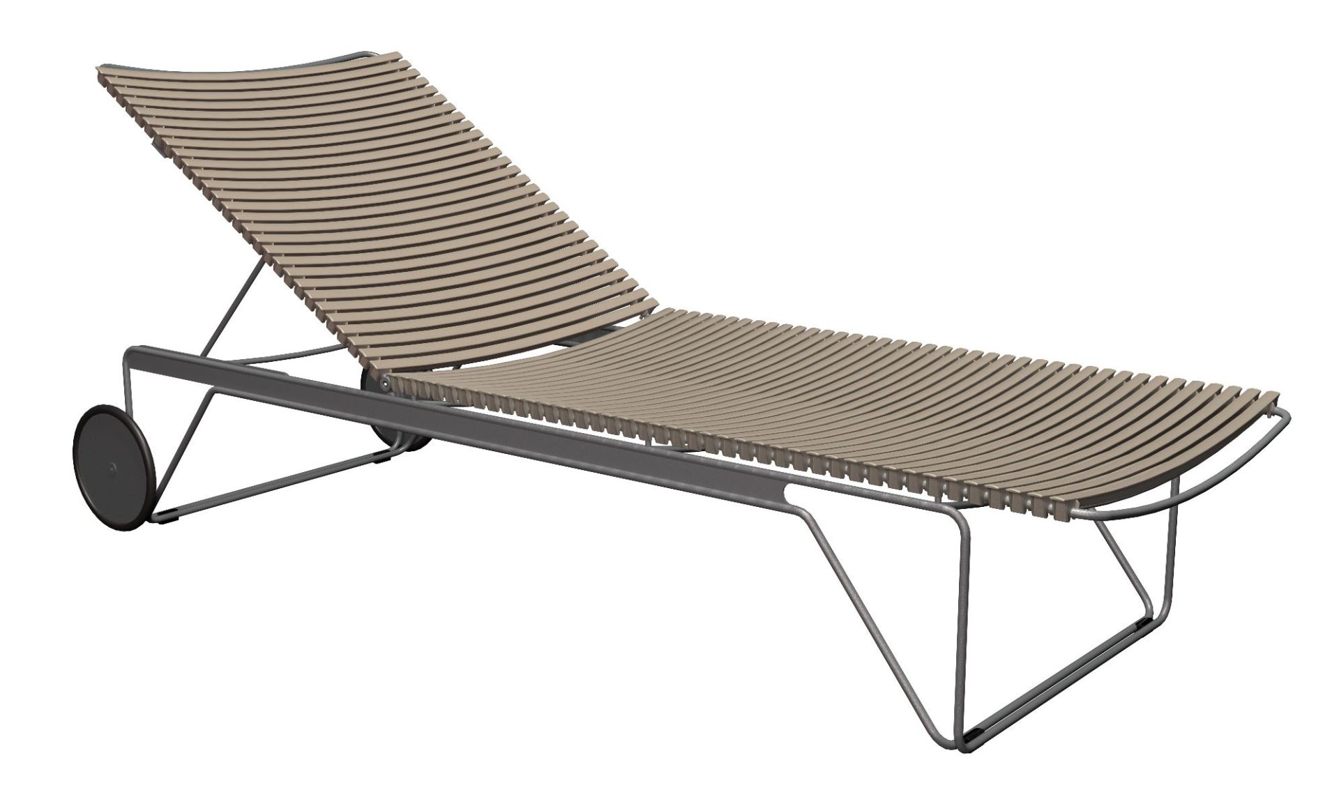 Click Adjustable Chaise Longue sun lounger Outdoor HOUE
